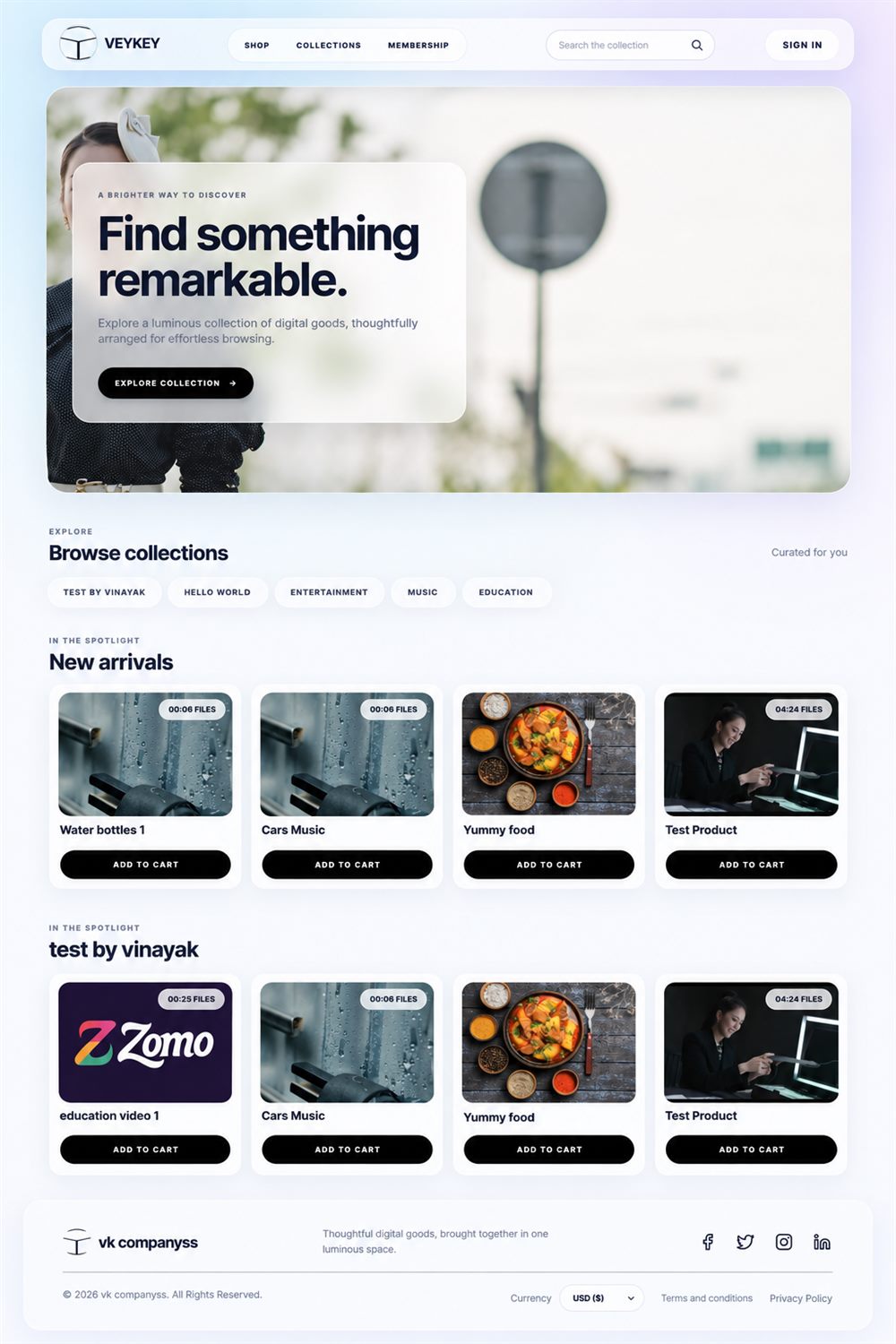 Lumen storefront template